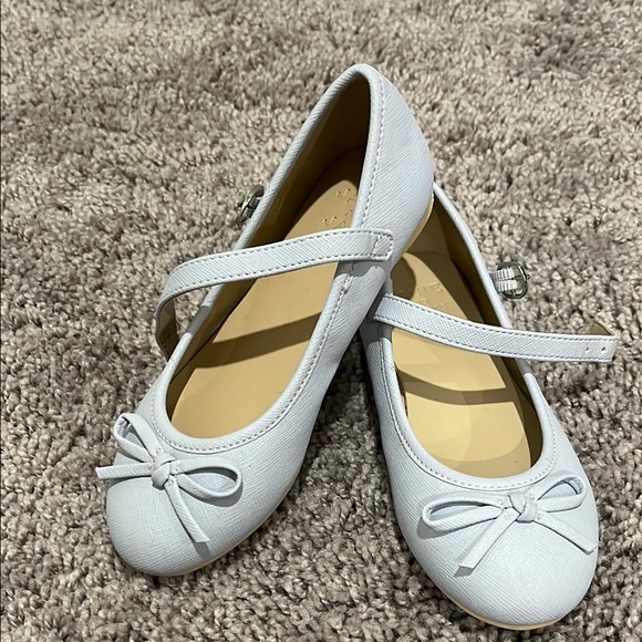 Janie and Jack Other - Powder blue Mary Flats